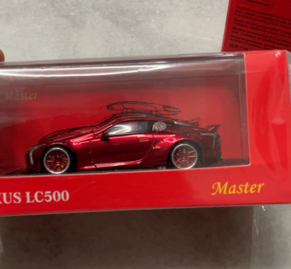 Master 1/64 Lexus LC500h Edition Red Diecast Model