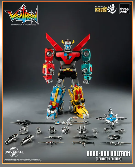 Threezero ROBO-DOU Voltron Retro Toy Edition Figure