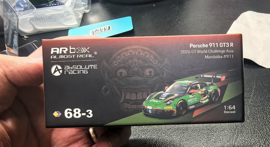 ARBOX Almost Real 1/64 68-3 Porsche 911 GT3R Mandalika Chase