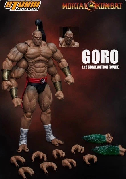 Storm Collectibles Mortal Kombat Goro 1/12 Action Figure Authentic