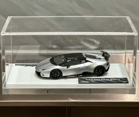 TARDIS 1/64 Lamborghini Huracan Performante Silver Resin Model