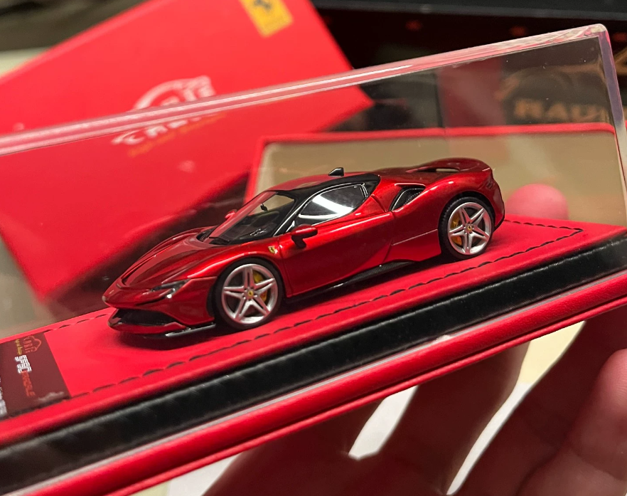 ART 1/64 Resin Ferrari SF90 Stradale Metallic Red Hardtop Limited Edition