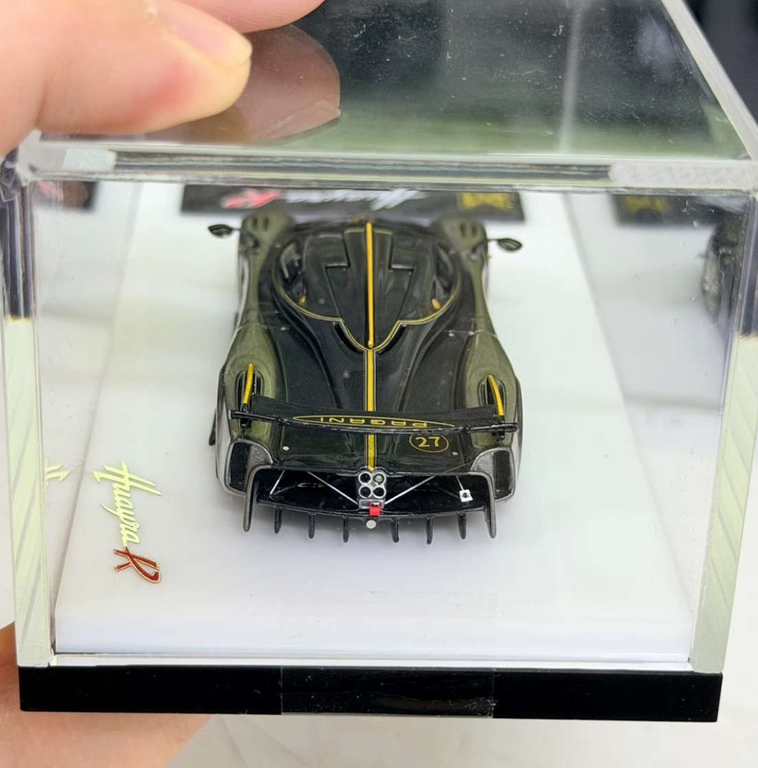 DMY 1/64 Pagani Huayra R Metallic Gray Carbon