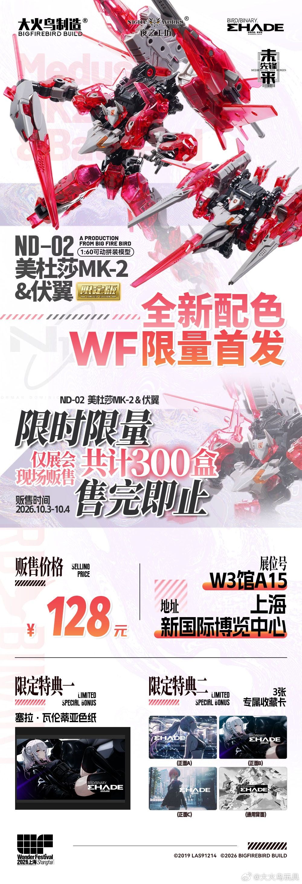 Bigfirebird Future Vanguard Medusa MK-II and Fuyi WF Limited Edition Model Kit