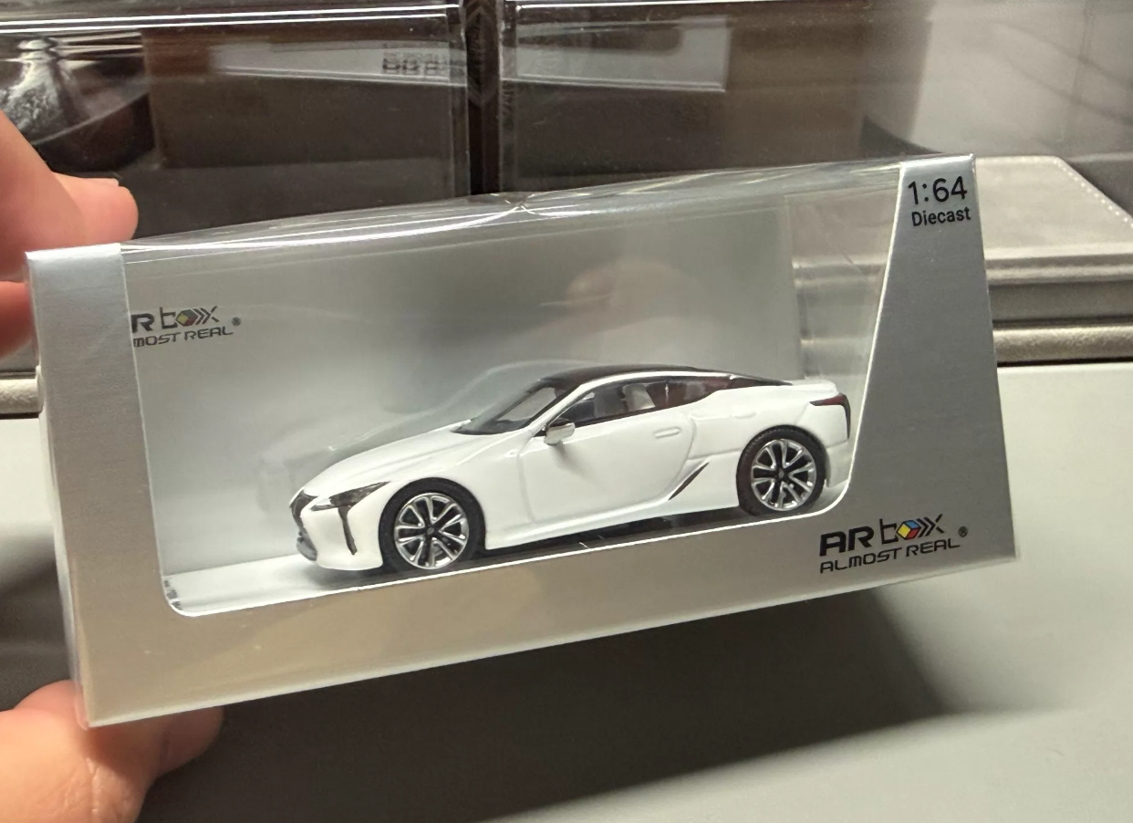 Almost Real 1:64 Lexus LC500 White Diecast Model