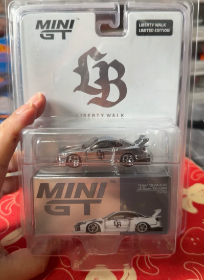 MINI GT 1014 Nissan SILVIA S15 LB Super Silhouette Chrome LB Store Ltd