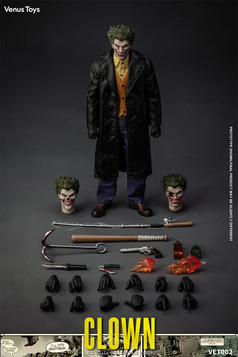 Venus Toys VET002 Clown Prince Joker 1/12 Action Figure Preorder 2026