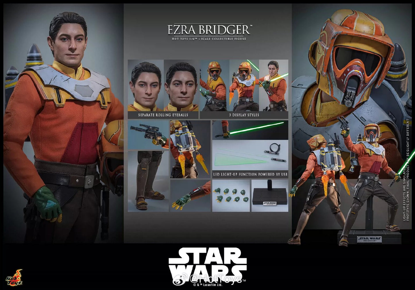 Hot Toys Star Wars Ezra Bridger 1/6 Figure TMS Preorder 2027