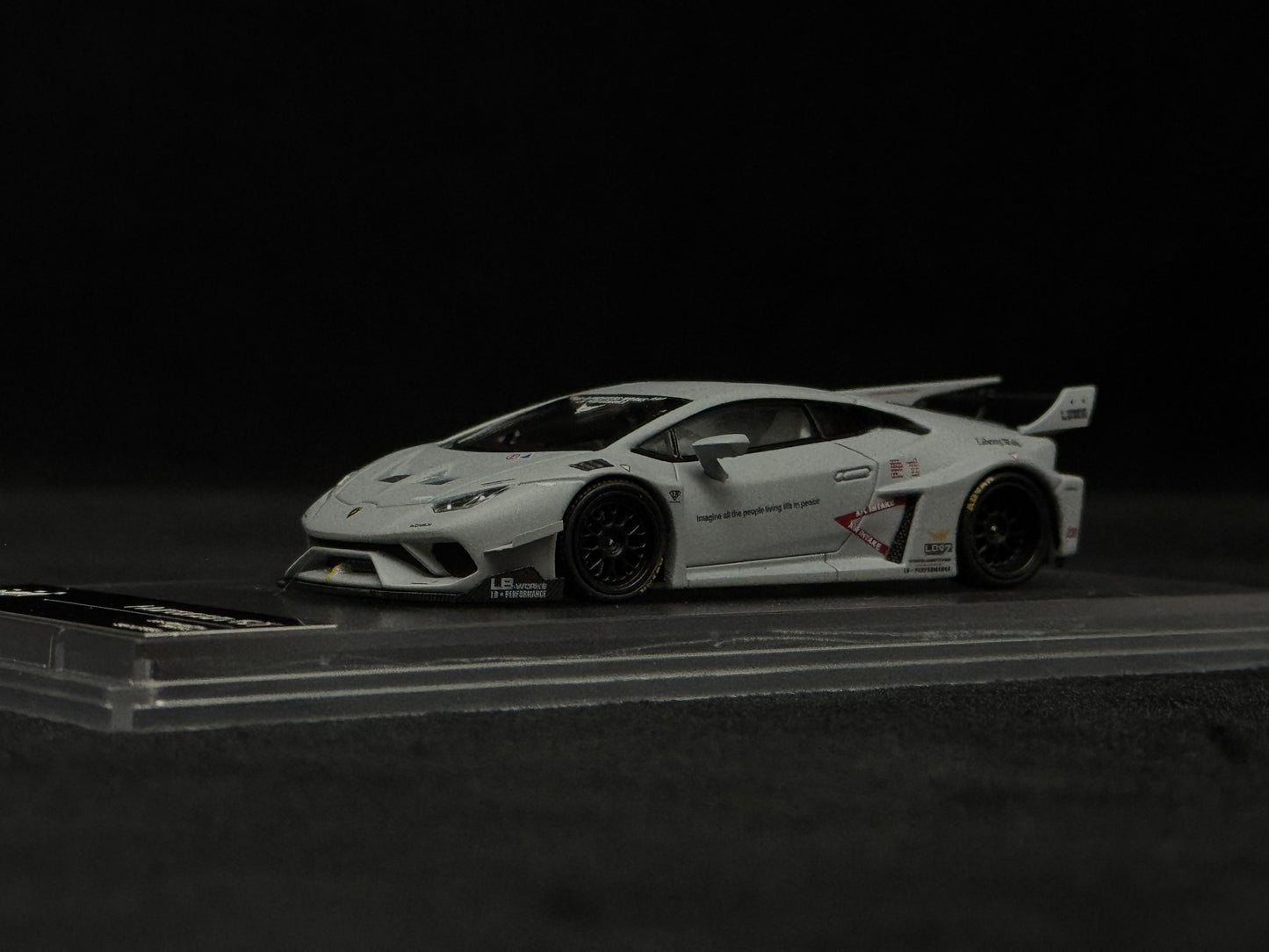 King Model Lamborghini Huracan LB Battle Grey 1/64 Diecast Model Car