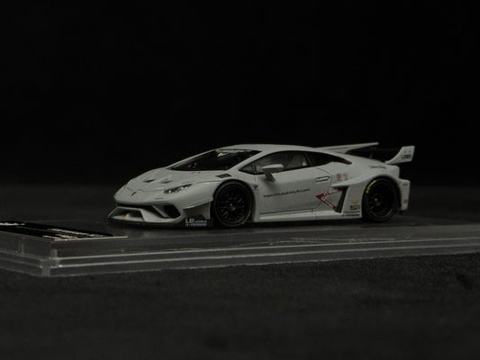 King Model Lamborghini Huracan LB Battle Grey 1/64 Diecast Model Car
