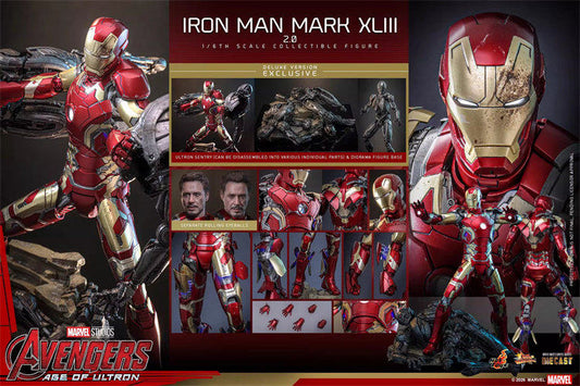 Hot Toys Iron Man Mark XLIII 2.0 Deluxe Avengers AoU 1/6 Figure 2027