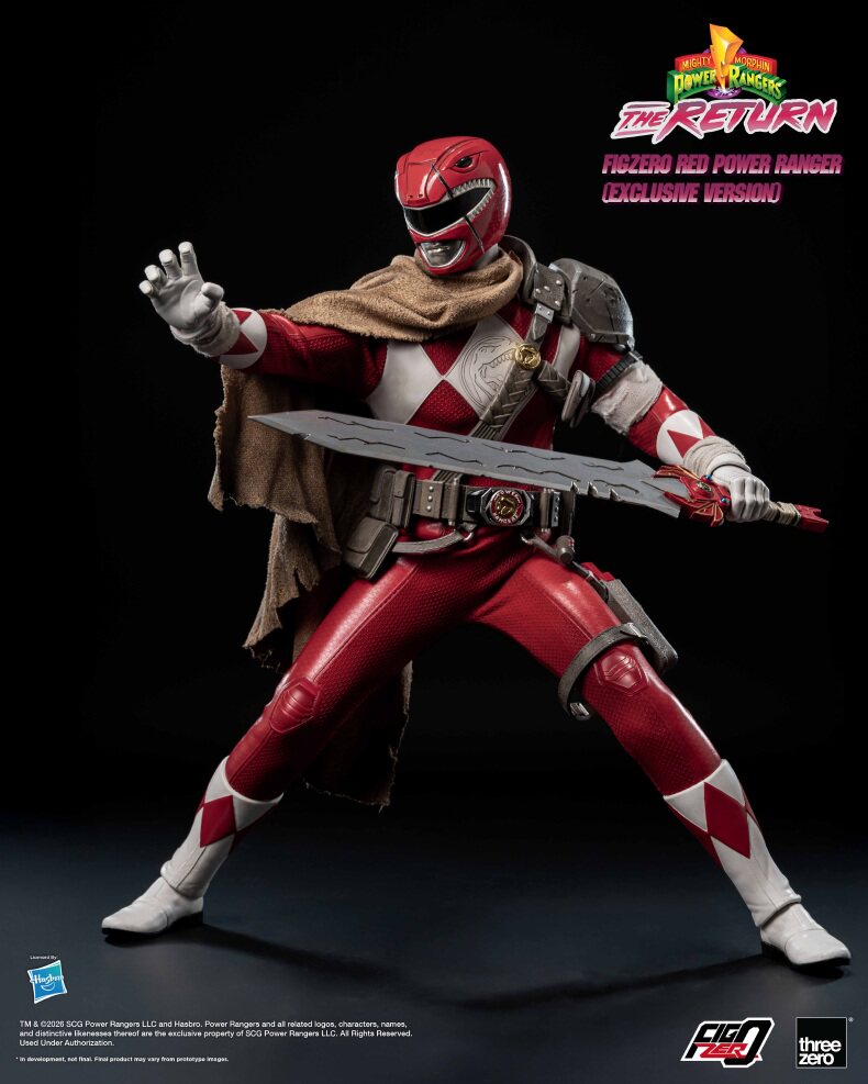 Threezero 1/6 Mighty Morphin Power Rangers Red Ranger Action Figure Q1 2027