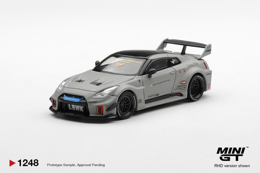 Mini GT 1/64 Nissan LB GT35GT-RR LBWK Grey RHD Diecast Model Car