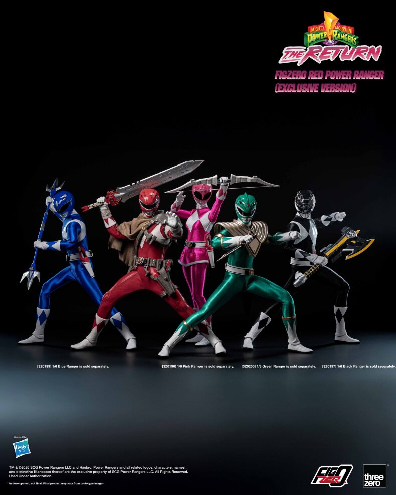 Threezero 1/6 Mighty Morphin Power Rangers Red Ranger Action Figure Q1 2027