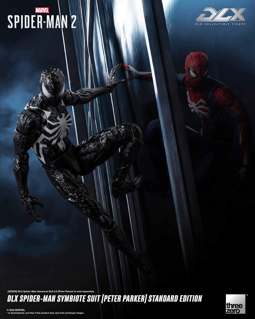 Threezero DLX Spider-Man Symbiote Suit Peter Parker Spider-Man 2 Preorder