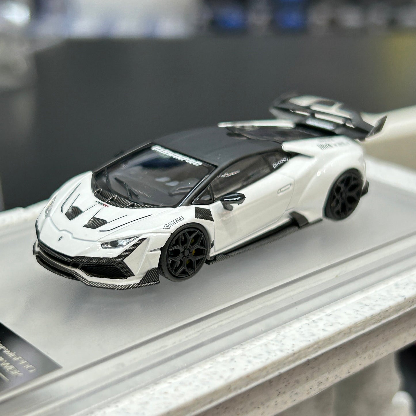 King Model Lamborghini Huracan DarwinPRO White 1/64 Diecast Model Car