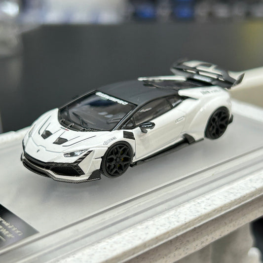 King Model Lamborghini Huracan DarwinPRO White 1/64 Diecast Model Car