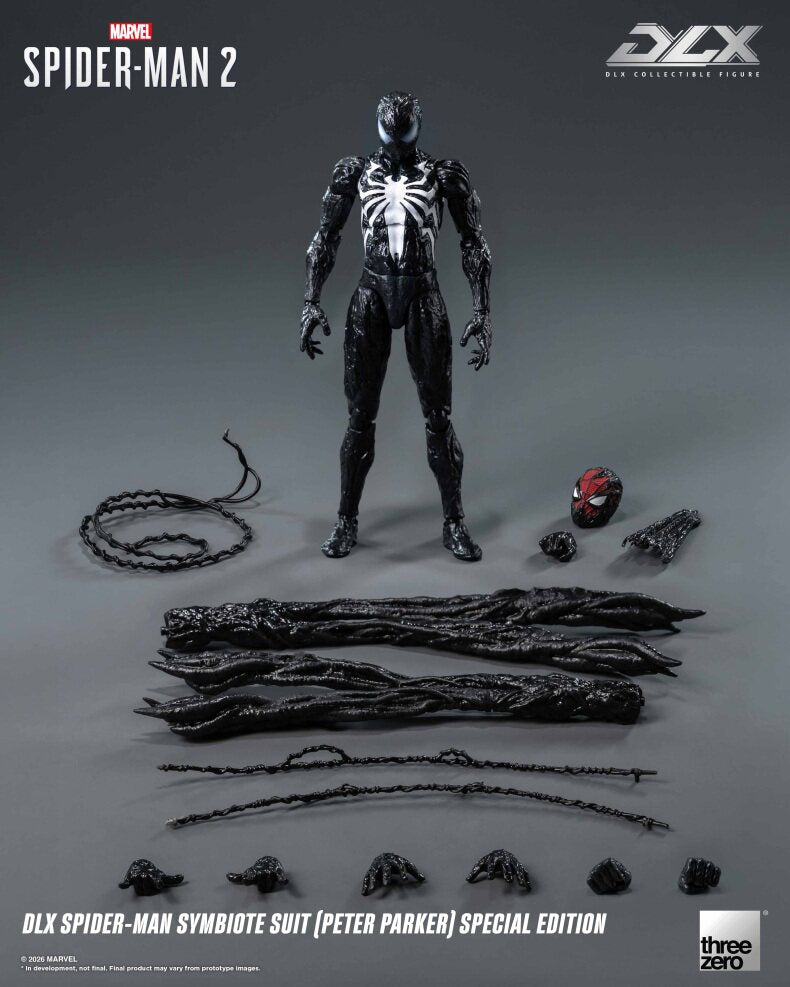 Threezero DLX Spider-Man Symbiote Suit Peter Parker Spider-Man 2 Preorder