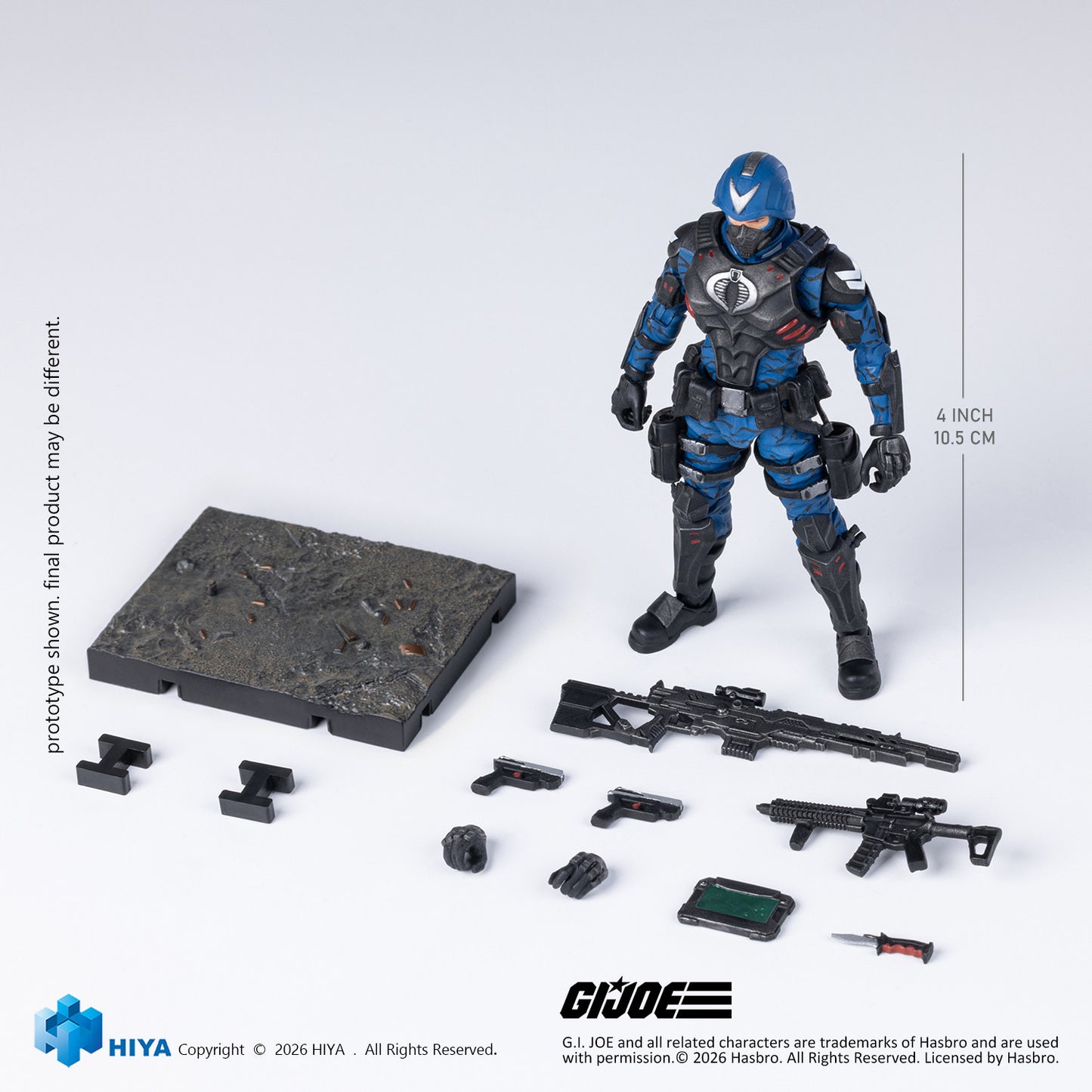 Hiya Toys 1/18 GI Joe Cobra Officer Action Figure Preorder