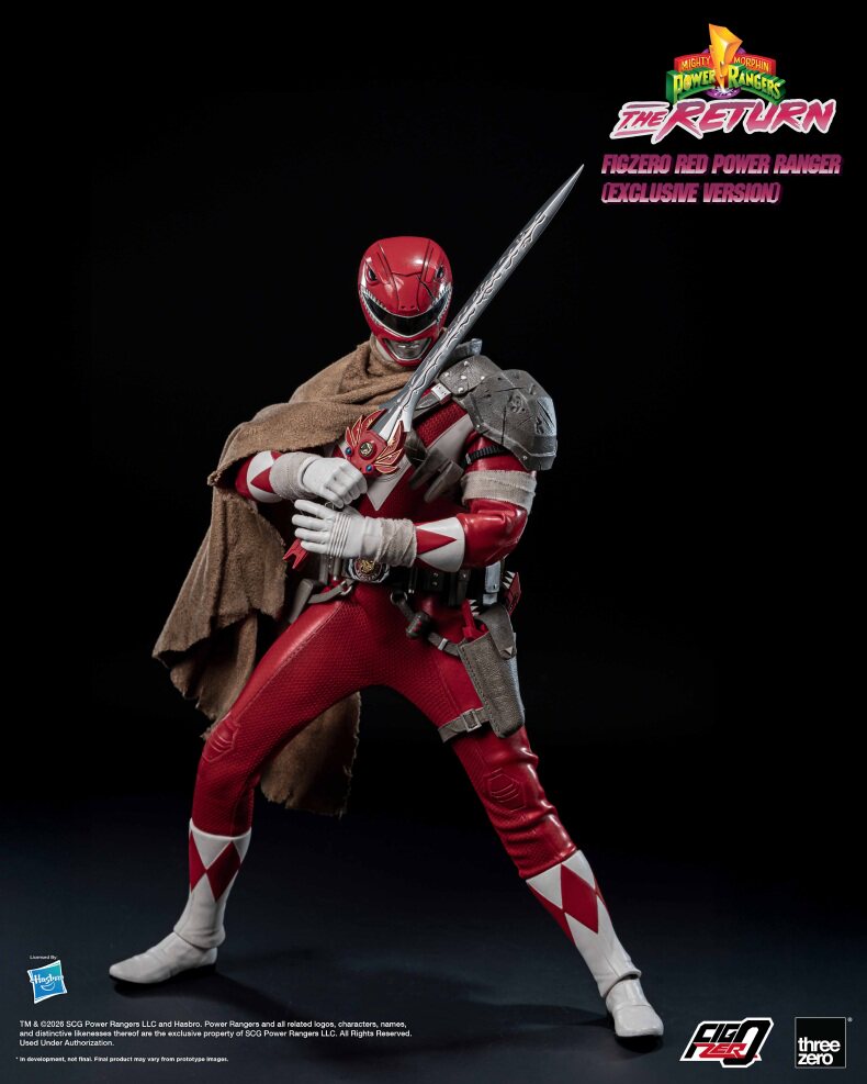 Threezero 1/6 Mighty Morphin Power Rangers Red Ranger Action Figure Q1 2027