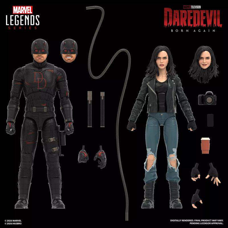 Marvel Legends Daredevil & Jessica Jones Born Again 2-Pack Hasbro Preorder