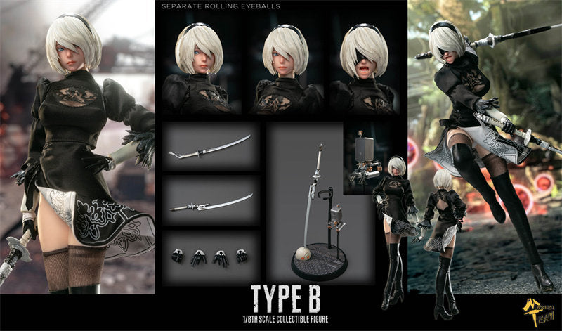 Master Team 1/6 2B Nier Automata Deluxe Two Head Version Figure