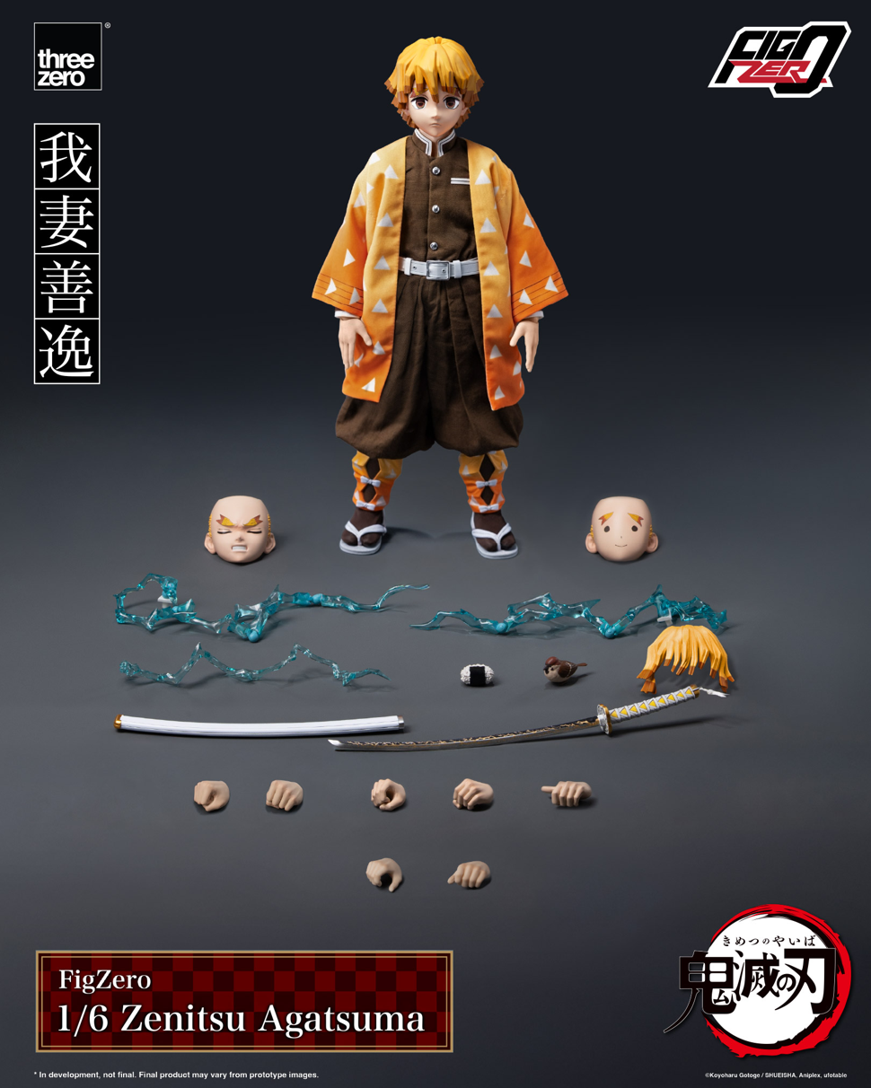 threezero FigZero 1/6 Zenitsu Agatsuma Demon Slayer Action Figure Preorder