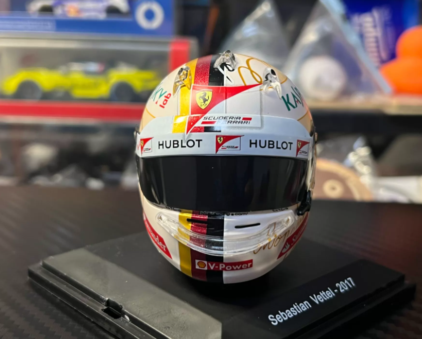Spark 1:5 Sebastian Vettel 2017 Monaco GP Helmet Replica