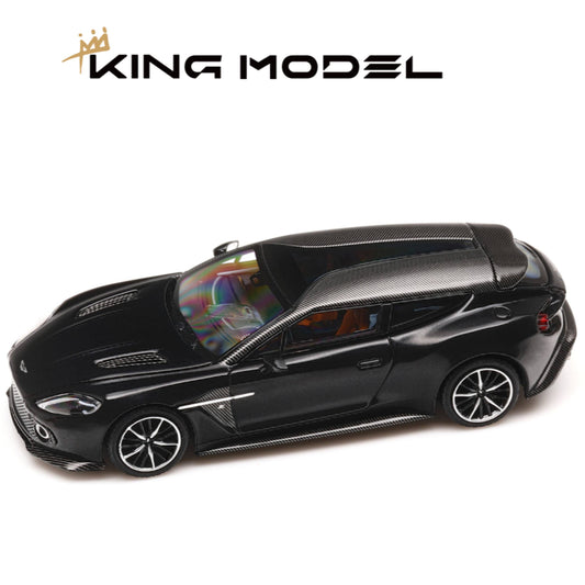 King Model Aston Martin Vanquish Zagato Shooting Brake Black 1/64 Car