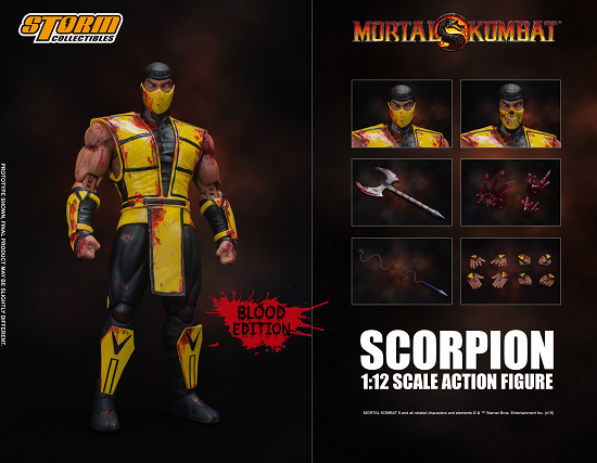 Storm Collectibles Mortal Kombat Scorpion Blood Edition 1/12 Action Figure