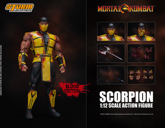 Storm Collectibles Mortal Kombat Scorpion Blood Edition 1/12 Action Figure