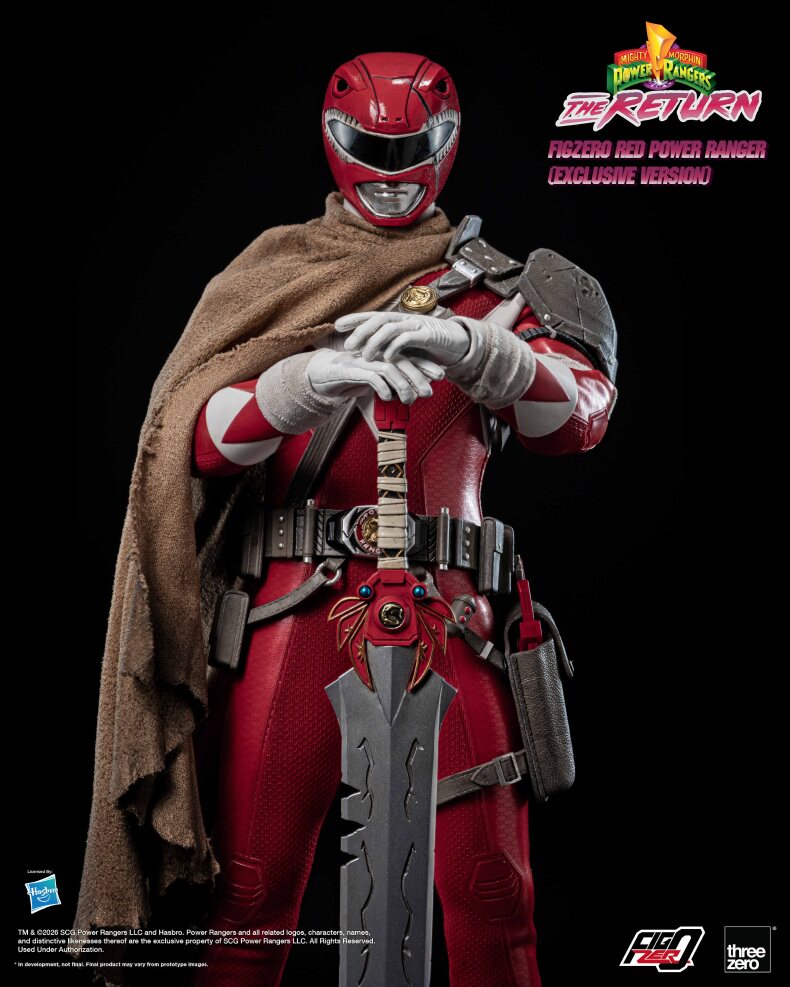Threezero 1/6 Mighty Morphin Power Rangers Red Ranger Action Figure Q1 2027
