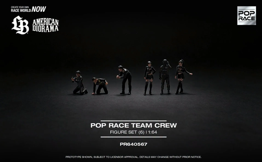 POP RACE 1:64 Team Crew Figure Set (6 pcs) Preorder
