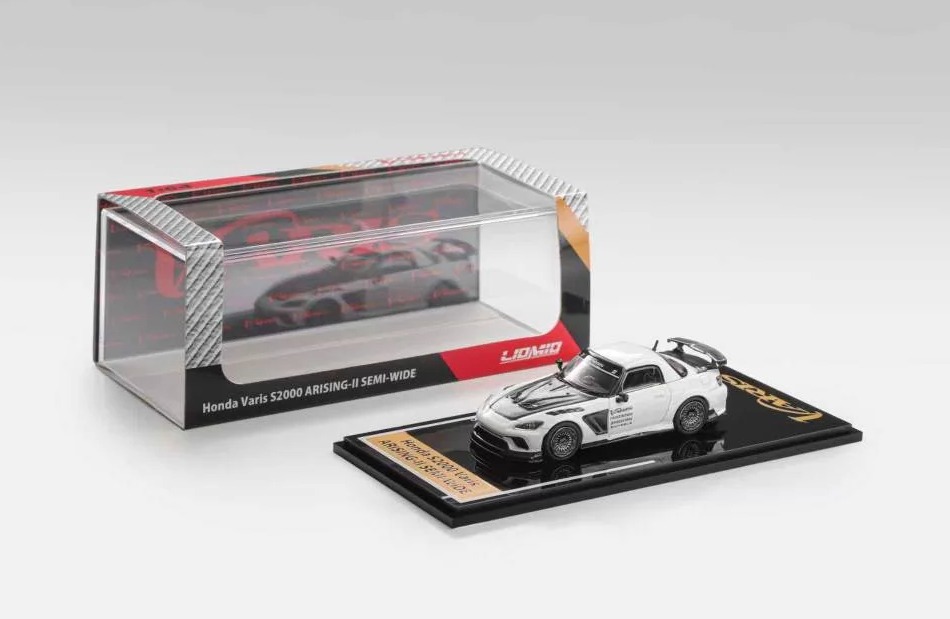 LiOMIO 1/64 Honda S2000 Varis Arising-II Semi-Wide Ver White