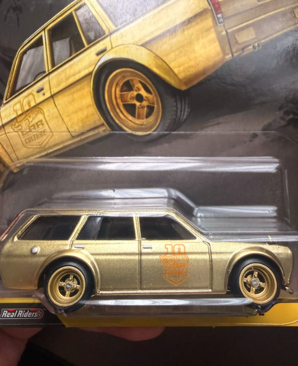 Hot Wheels Car Culture 10th Datsun 510 Wagon Gold Chase 0of5 Japanese Historics
