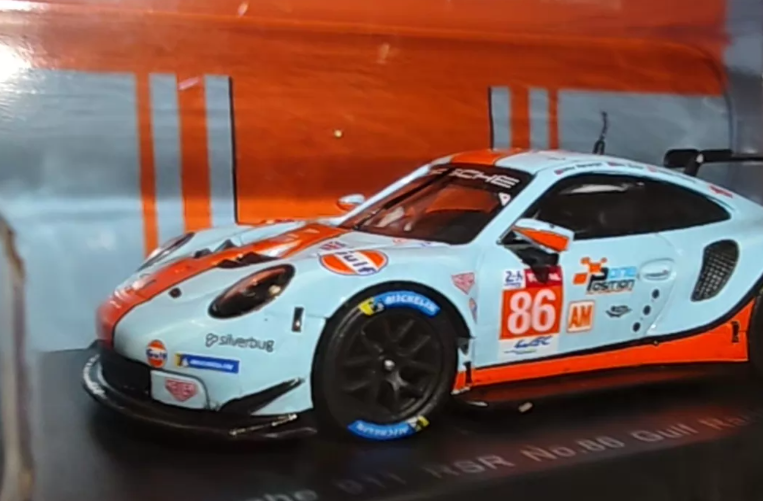 Spark 1:64 Porsche 911 RSR Gulf Racing Livery Suzhou GT Show Limited