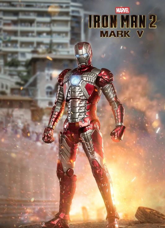 ZD Toys 1/10 Iron Man Mark 5 Light Up Action Figure