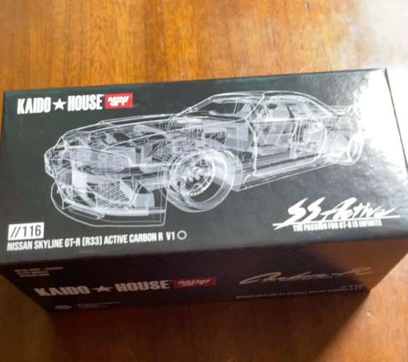Kaido House Mini GT 1/64 Nissan Skyline GT-R R33 Active Carbon R