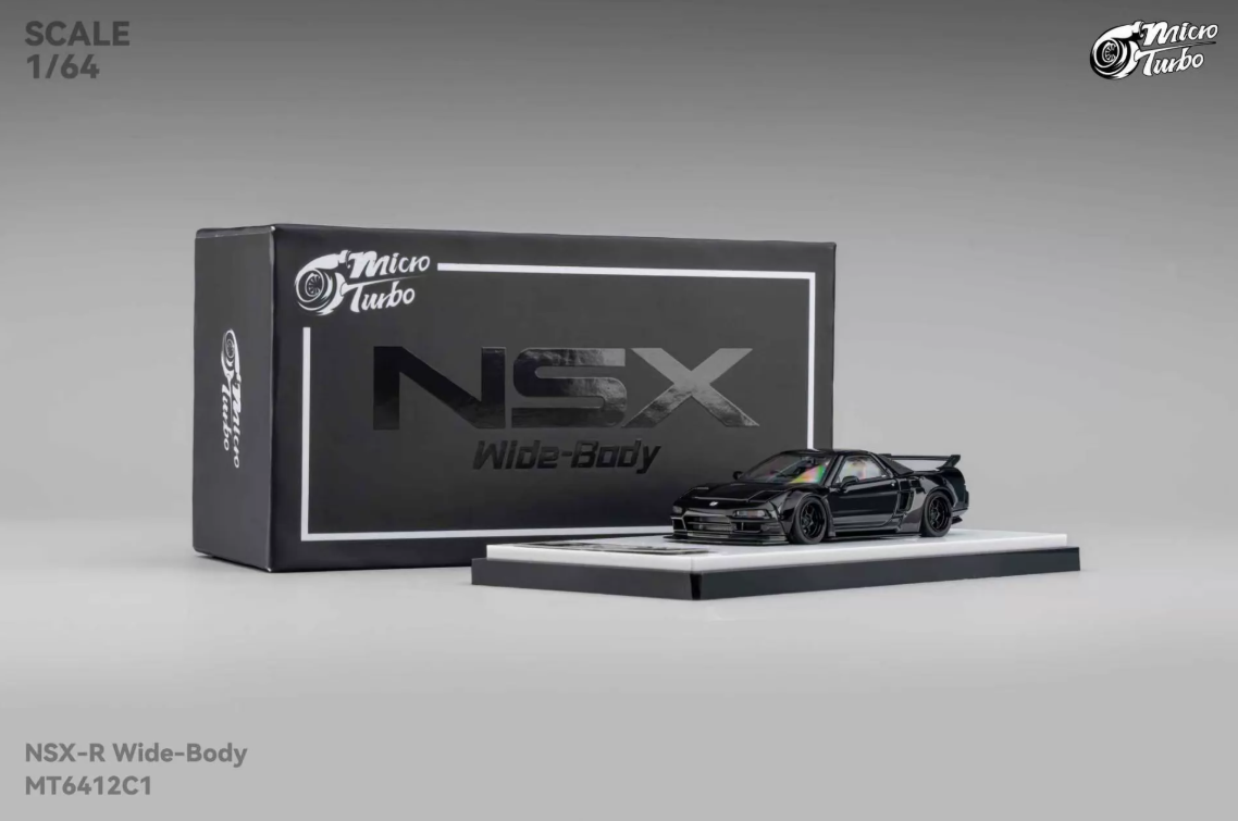 Micro Turbo 1/64 Honda NSX-R NA1 Widebody Black Warrior
