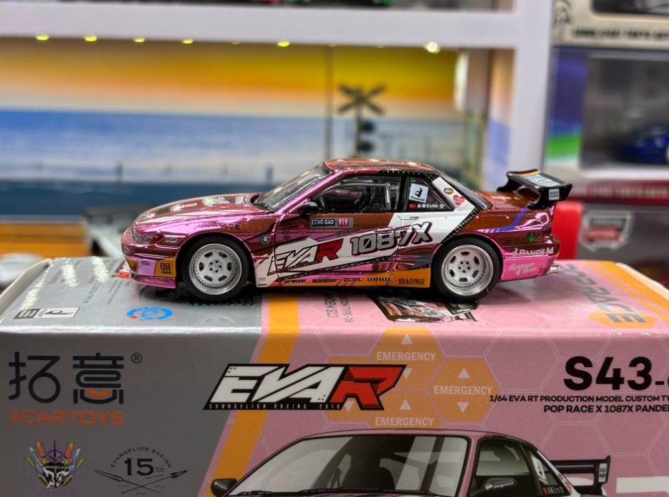 POP RACE XCARTOYS 1:64 Silvia S13 Pandem EVA Type-08 1087X