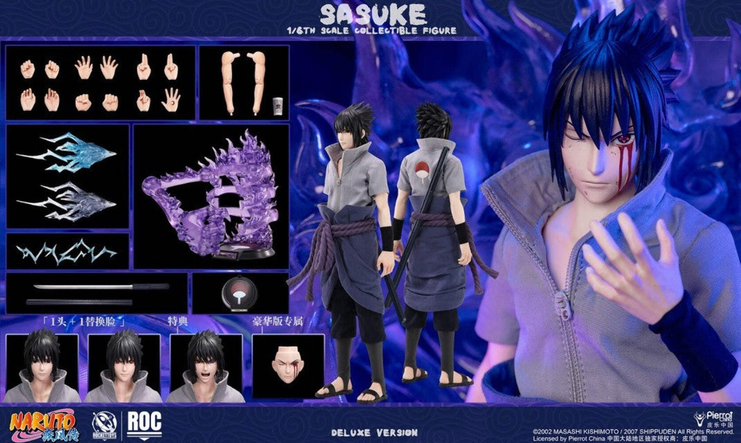 Rocket Toys 1/6 Sasuke Uchiha DX Deluxe Naruto Shippuden Figure ROC Preorder