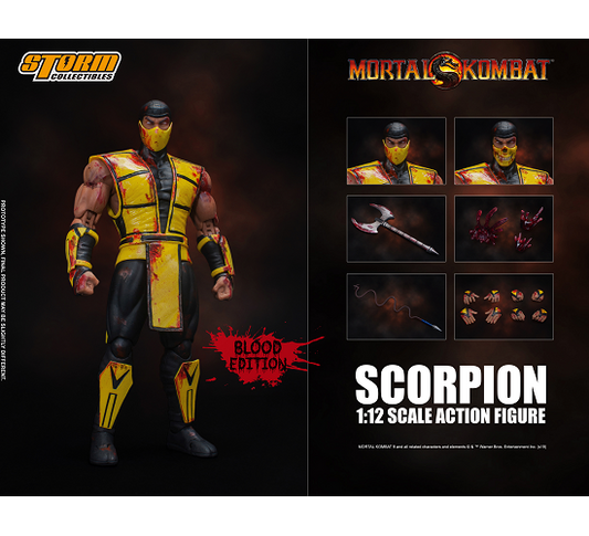 Storm Collectibles Mortal Kombat Scorpion Blood Edition 1/12 Action Figure