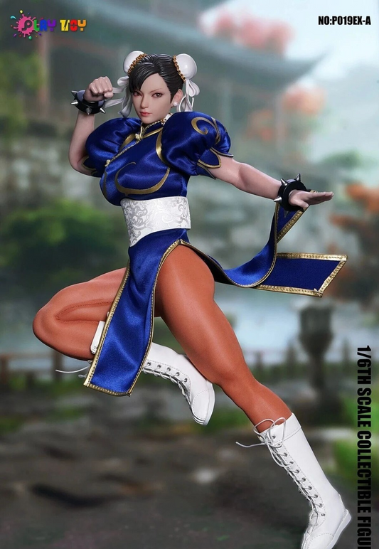 Play Toy 1/6 Fighting Goddess Chun Li Blue Ver. Action Figure Preorder Q1 2027