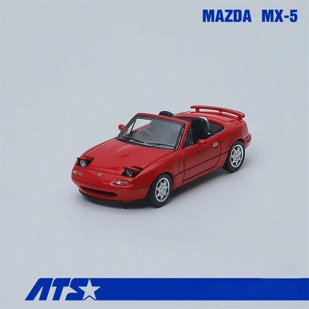 ATS Model Mazda MX-5 Miata Initial D 1/64 Diecast Model Car Red
