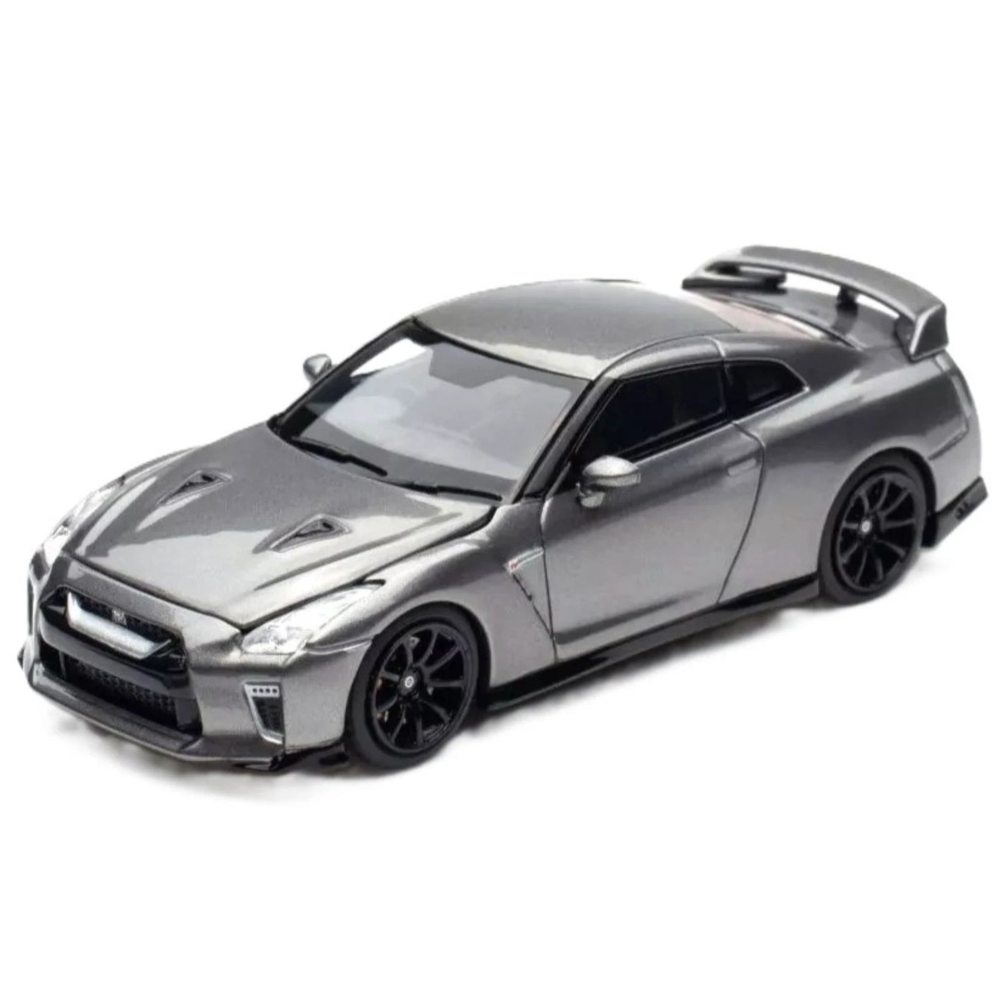 MotorHelix 1/64 Nissan GT-R R35 T-Spec Dark Metal Gray Nismo Track Edition