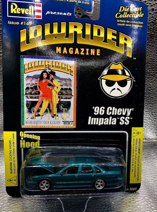 Revell 1:64 '96 Chevy Impala SS Lowrider Teal Diecast Rare