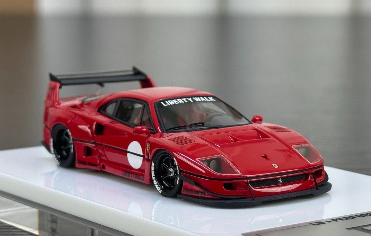 DG 1:64 Ferrari F40 LBWK Red Limited Edition Resin Model Car