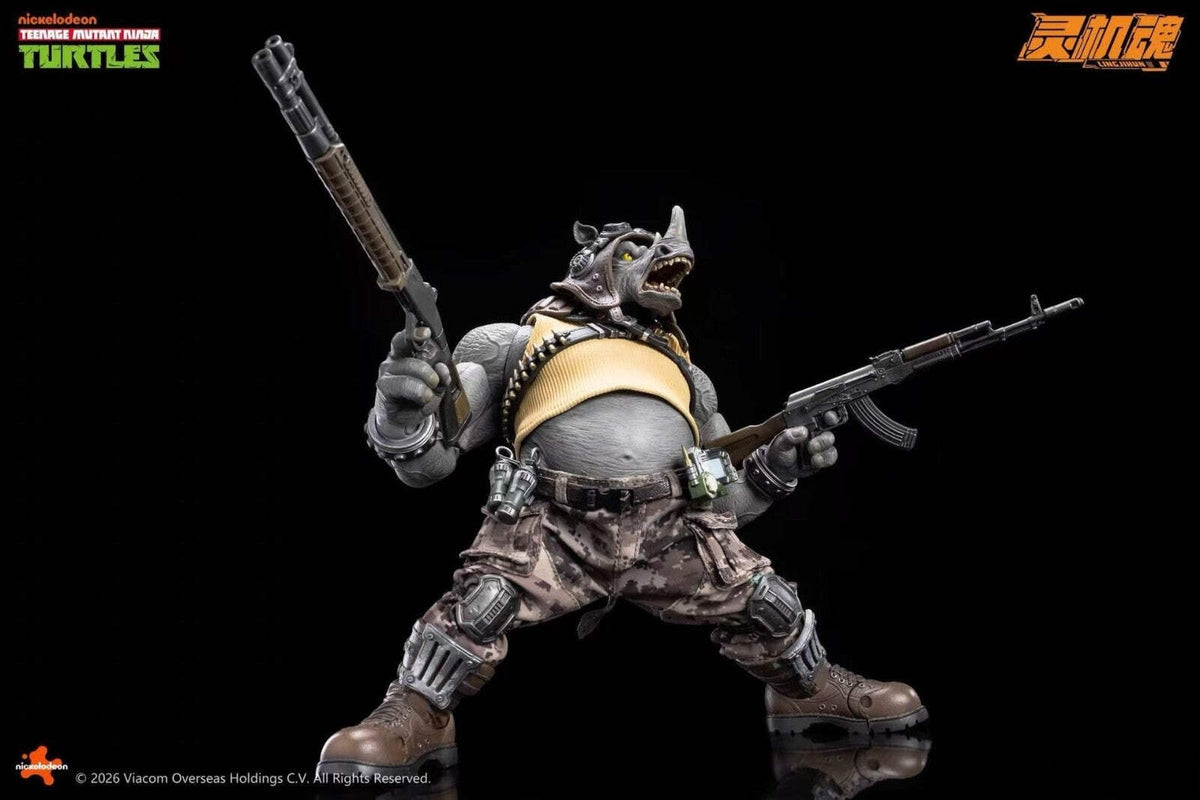 TMNT Rocksteady 1/12 Action Figure LingJiHun Teenage Mutant Ninja Turtles PREORD