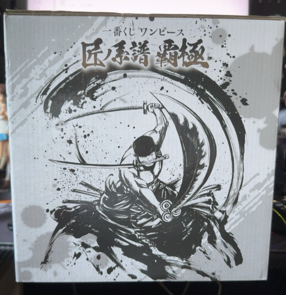 One Piece Ichiban Kuji Zoro C Prize Figure Roronoa Zoro Ink Style Attack Bandai
