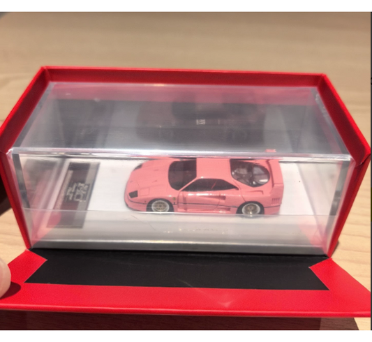 MY 1/64 Ferrari F40 Classic Series Pink Resin Model